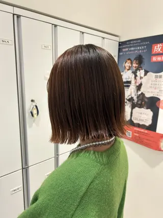 ミディアム ゆめ ベージュカラーのヘアスタイル