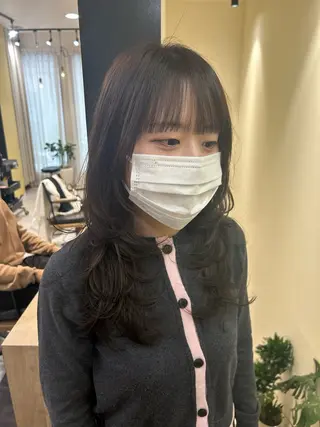 ロング カラー hubhair レイヤー/透明感のヘアスタイル