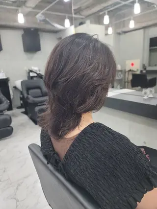 ミディアム カラー パーマ ❇️安達 優心❇️ レイヤー/艶髪特化のヘアスタイル