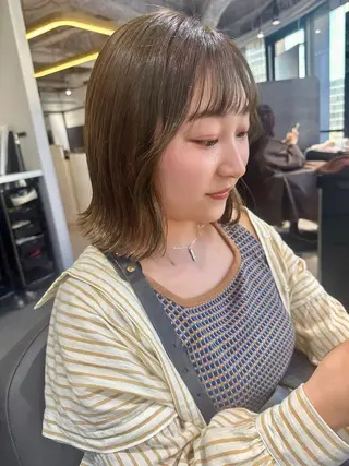 ミディアム カラー The Ect 江坂Kurumiのヘアスタイル