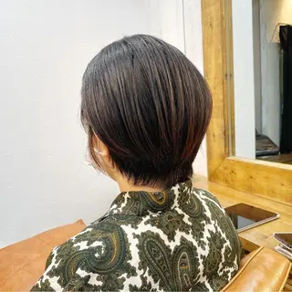 ショート カラー 👑銀座ショート/ 絶壁補正/金子涼👑のヘアスタイル