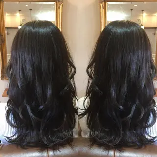 ロング カラー plaatje 義見のヘアスタイル