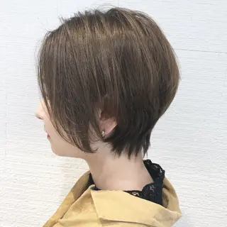 ショート カラー 似合わせ/レイヤー /ボブ/新谷のヘアスタイル