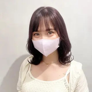 ミディアム カラー 🩵ブリーチカラー MIORI🩵のヘアスタイル