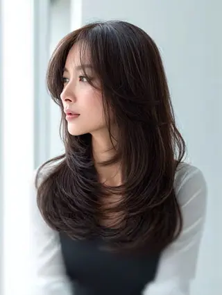 ロング カラー 韓国×艶ハイトーンが かわいい✨️リオ🍒のヘアスタイル