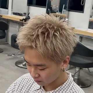 ショート カラー パーマ ヘアアレンジ メンズ キッズ メンズ特化/カラー /せなのヘアスタイル