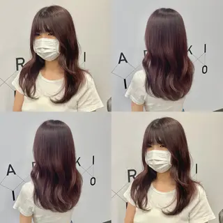 ロング カラー 新宿/顔周りカット/ レイヤー/がっきーのヘアスタイル