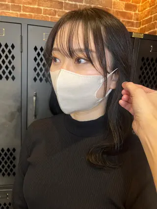 ミディアム カラー パーマ ヘアアレンジ メンズ キッズ ネイル マツエク・マツパ アイブロウ 久木原 ゆりのヘアスタイル