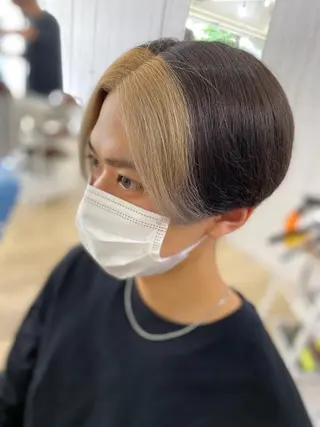 カラー メンズ 松井 敬太郎のヘアスタイル