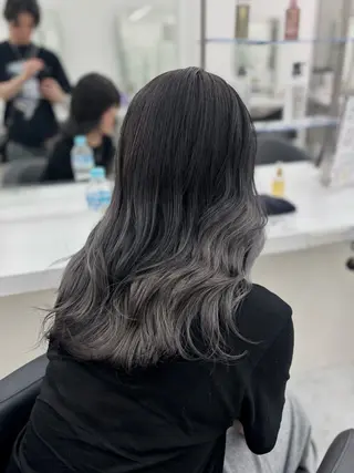 セミロング カラー 🫧韓国風透明感 ヘア🫧towaのヘアスタイル