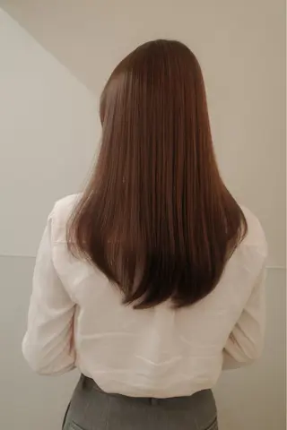 セミロング カラー パーマ ヘアアレンジ メンズ 髪質改善縮毛矯正 ブリーチなしRYOのヘアスタイル