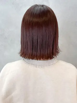 ミディアム パーマ ヘアアレンジ カラー ITbyALBUM 松戸のヘアスタイル