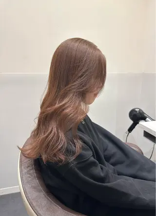 セミロング カラー 矢野 晃平のヘアスタイル