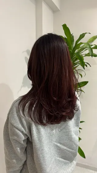 セミロング カラー 🎀韓国ヘア× 透明感カラー🎀正源のヘアスタイル