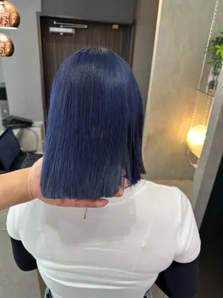 ミディアム カラー 天神暖色カラー レイヤー・髪質改善のヘアスタイル