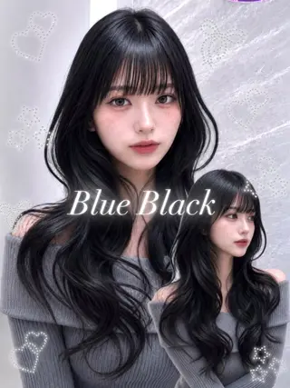 セミロング カラー ヘアアレンジ 🖤kana韓国ヘア 艶髪カラー特化🖤のヘアスタイル