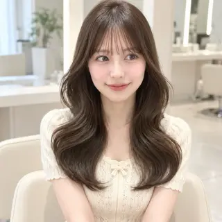 セミロング ♡mao♡／顔周り ／透明感カラー🎀のヘアスタイル