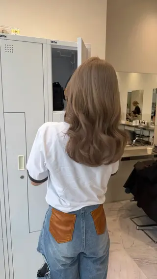 セミロング カラー ヘアアレンジ 天神レイヤーカット No.1💖マユカのヘアスタイル