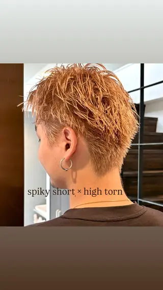 ショート カラー メンズ Haruki /目黒 /カット/パーマのヘアスタイル
