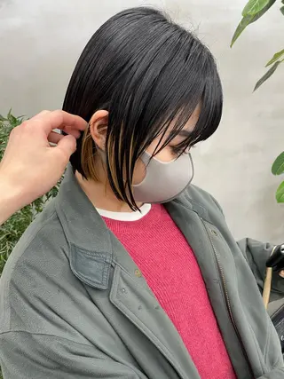 ショート カラー 👑ボブはお任せ ミヤノ👑のヘアスタイル