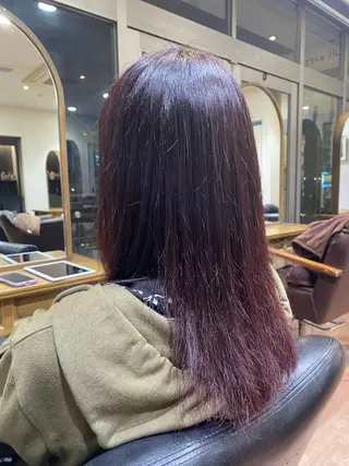 ロング カラー タグチ ランのヘアスタイル