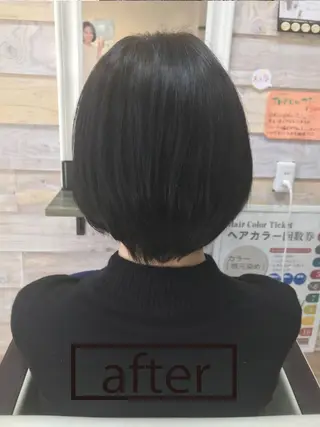 ミディアム THREEA academy②のヘアスタイル