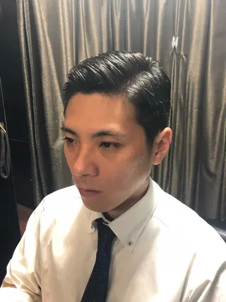 ショート パーマ メンズ 木村 りきのヘアスタイル