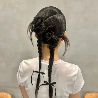 ヘアアレンジ 透明感カラー🫧 ✴︎meiのヘアスタイル