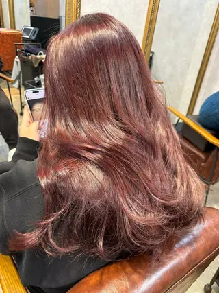 ロング カラー 【aini天王寺】 𝐚𝐢𝐫𝐢✂︎のヘアスタイル