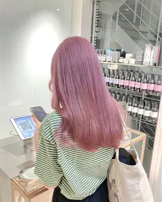 ロング カラー ツヤ髪/ハイトーン 💎Nokaのヘアスタイル