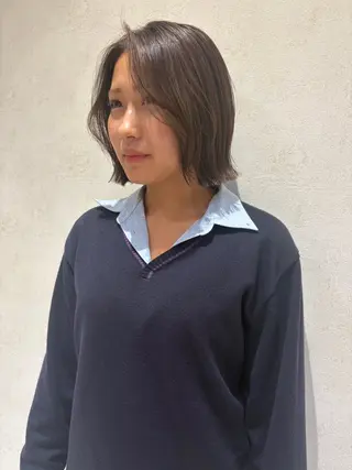 ショート カラー 透明感カラー/海外風 レイヤー/mao🗽のヘアスタイル