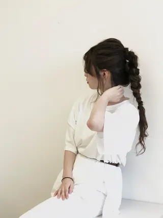 ロング ヘアアレンジ 奥山 沙季(大井町)のヘアスタイル