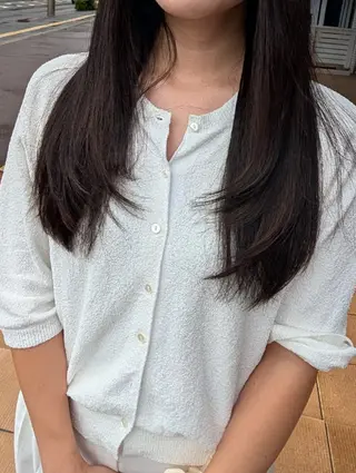 ロング 佐々木 勇希のヘアスタイル
