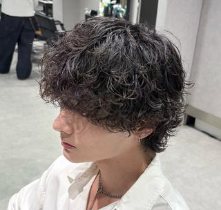 ショート パーマ メンズ 【メンズ特化】 池田大成✂︎のヘアスタイル