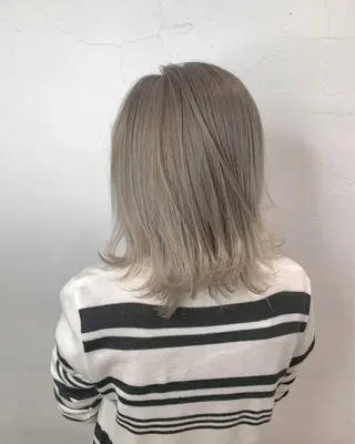 ミディアム カラー パーマ ヘアアレンジ メンズ マツエク・マツパ まつげと眉 Meliaのマツエク・マツパデザイン