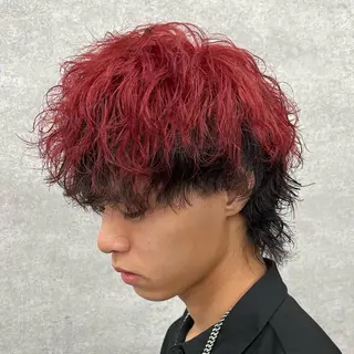 ショート カラー ヘアアレンジ メンズ 🔥ニュアンス フェザー小林海斗🔥のヘアスタイル