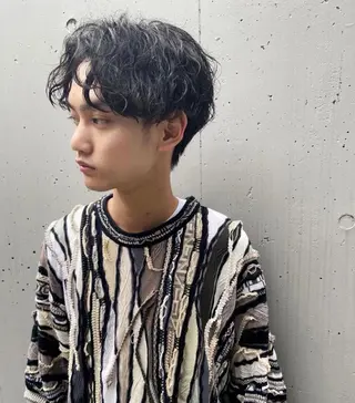 ショート メンズ メンズパーマ特化 🌟Gakutoのヘアスタイル