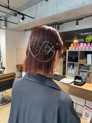 ショート カラー レイヤー/大人ボブ| ワタナベ リョウカのヘアスタイル