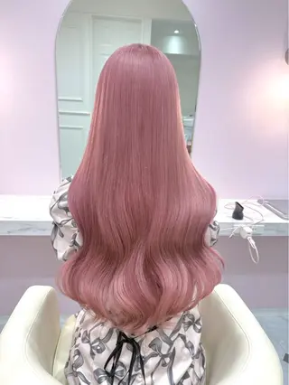 ロング カラー ハイトーンカラー💞 くるみ🎀のヘアスタイル
