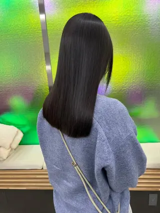 ミディアム カラー パーマ ヘアアレンジ 【ヘアケア特化型】 newi天王寺のヘアスタイル