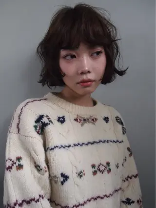 ミディアム 🩵🫧ふちゃく はるな🫧🩵のヘアスタイル