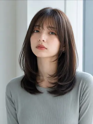 セミロング カラー ✨毛髪診断で絶対綺麗 ✨美髪艶髪専門✨高浪のヘアスタイル