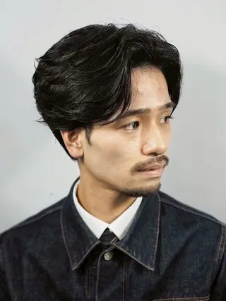 ショート パーマ メンズ プレミアムバーバー 渋谷原宿店のヘアスタイル