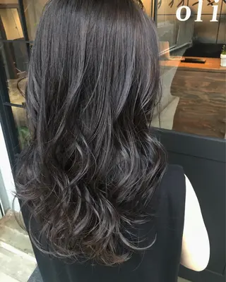 セミロング 【ブリーチ髪質改善 パーマ】宮田浩章のヘアスタイル