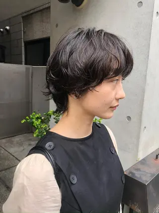 ショート パーマ stylist 杉浦駿生のヘアスタイル
