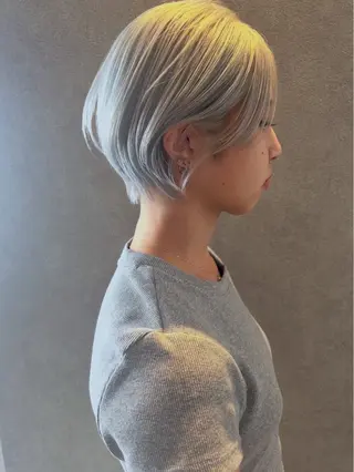 ショート 透明感カラー/ボブ 高野菜瑠のヘアスタイル
