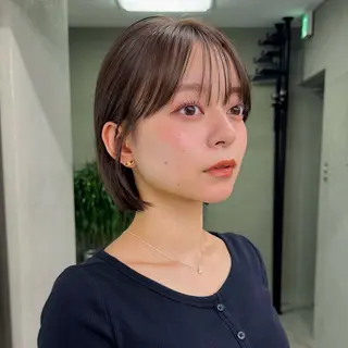 ショート カラー 顔周り✂️透明感 レイヤー/みっきーのヘアスタイル