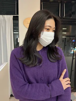 セミロング quon KINO/ カットモデル✂︎のヘアスタイル