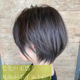 ショート カラー 中田 敏明のヘアスタイル
