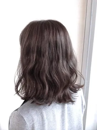 ミディアム カラー 髪質改善縮毛矯正 美容師✂️山崎竜二のヘアスタイル